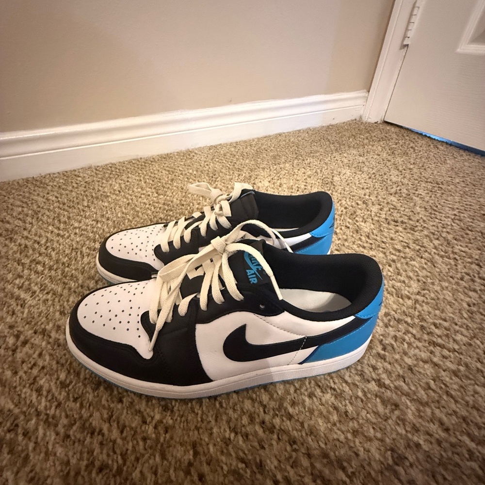 Nike Air Jordan Black and White Sneakers - Picture 5 of 7